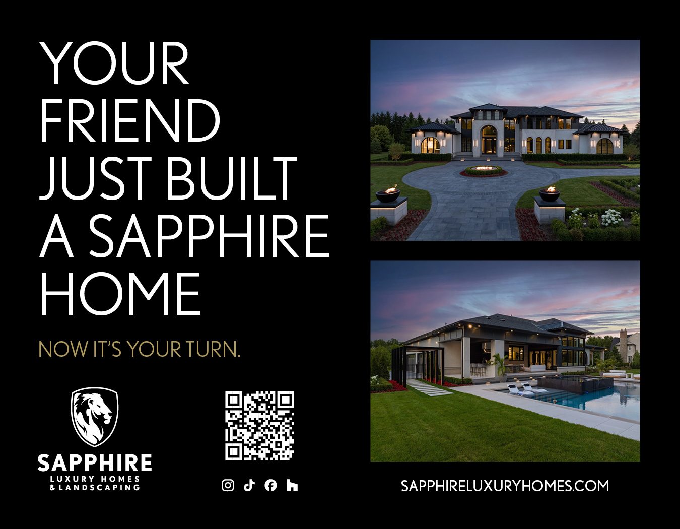 Half-page ad — Your Friend Just Built